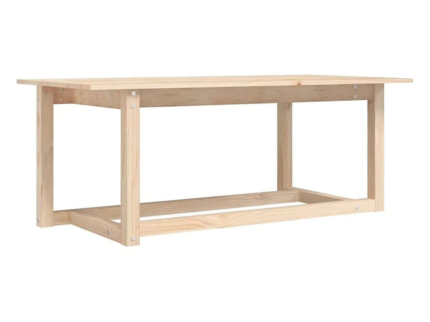 Mesa de centro 110x55x45 cm madeira de pinho maciça PT299742^ Mesa De Centro