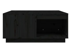 Mesa De Centro*vidaxl Mesa de centro 80x81x36,5 cm madeira de pinho maciça Preto
