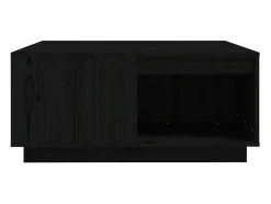 Mesa De Centro*vidaxl Mesa de centro 80x81x36,5 cm madeira de pinho maciça Preto