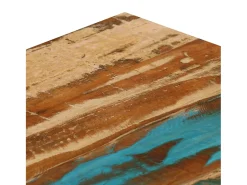 Mesa De Centro*vidaxl Mesa de centro 100x50x35 cm madeira recuperada maciça e aço Natural claro