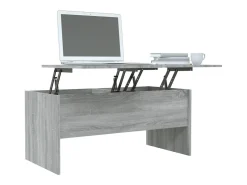 Best vidaxl Mesa de centro 102x50,5x46,5 cm madeira processada sonoma cinza Cinzento