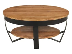 Mesa de centro 65x65x32 cm madeira de acácia maciça PT934089^ Mesa De Centro