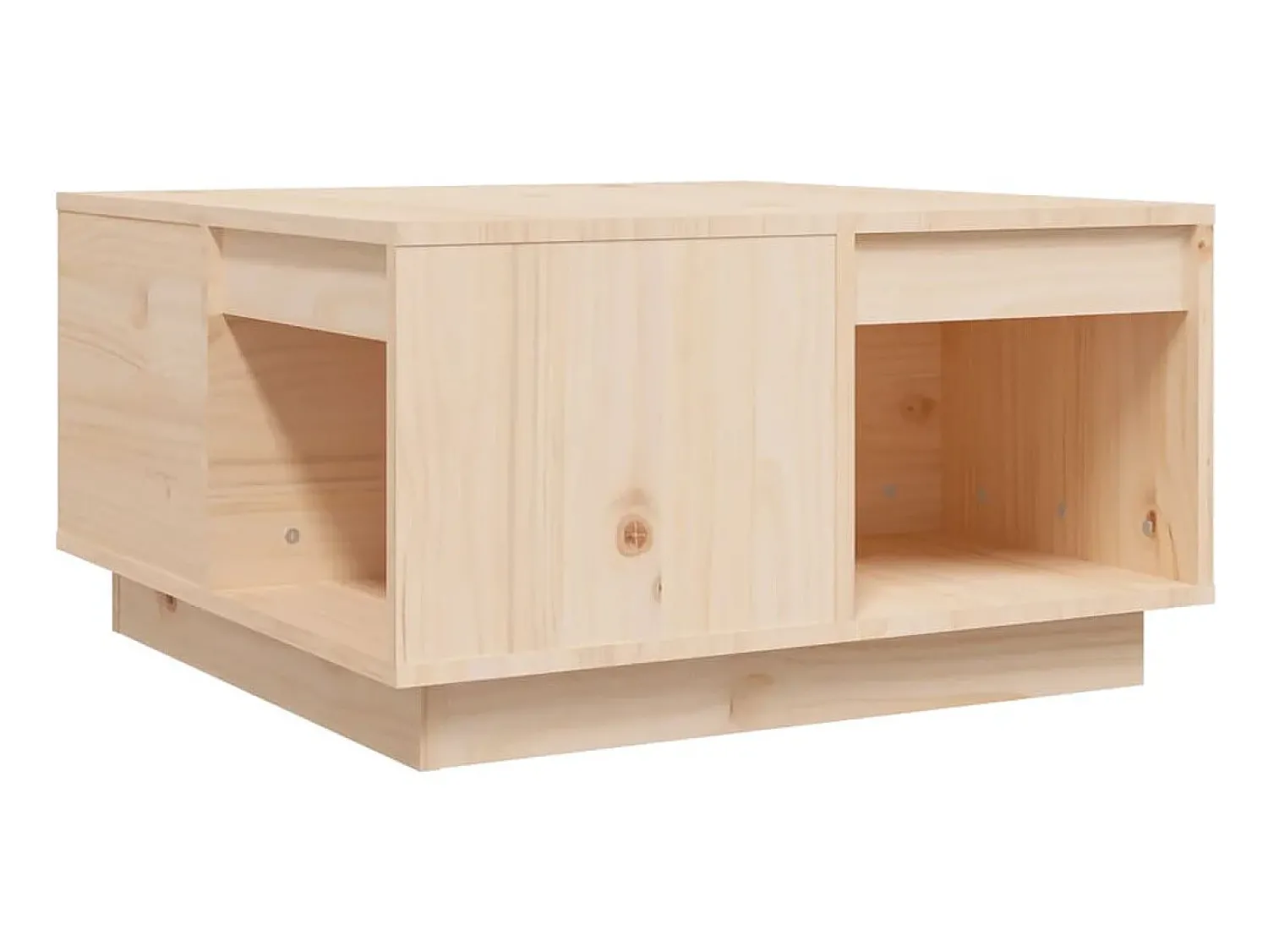 Mesa De Centro* Mesa de centro 60x61x32,5 cm madeira de pinho maciça PT261919 Castanho