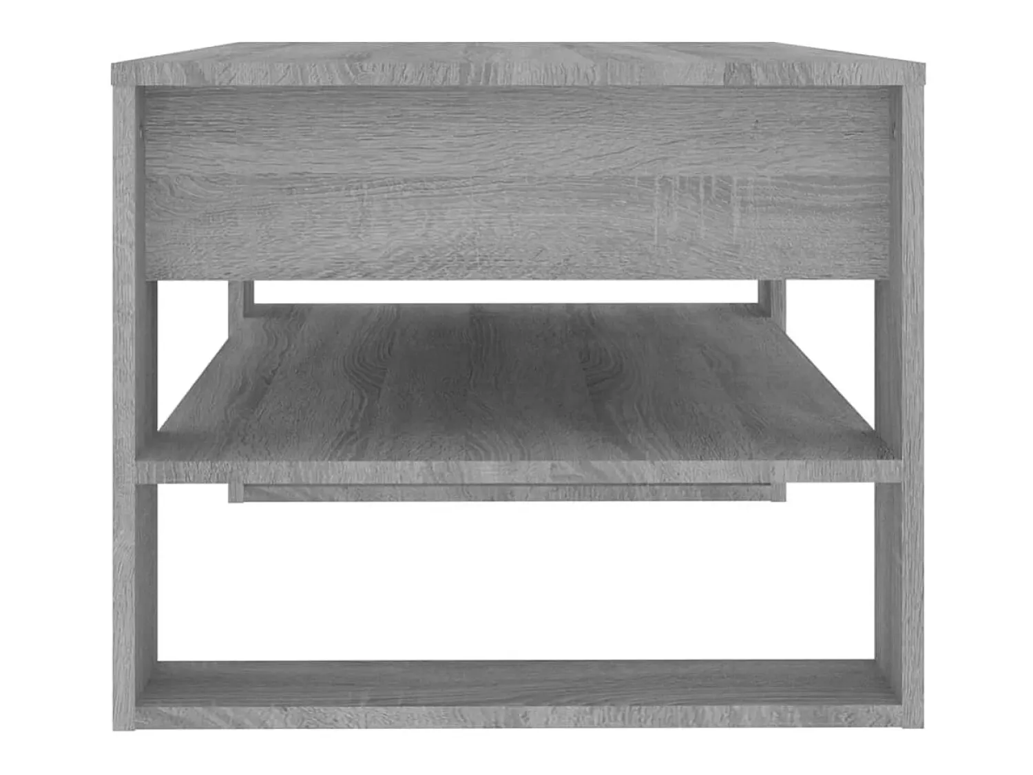 Outlet Mesa de centro 102x55x45 cm madeira processada sonoma cinza PT813295 Cinzento
