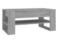 Outlet Mesa de centro 102x55x45 cm madeira processada sonoma cinza PT813295 Cinzento