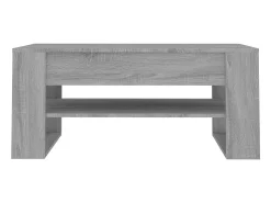 Outlet Mesa de centro 102x55x45 cm madeira processada sonoma cinza PT813295 Cinzento