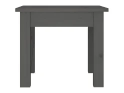 Mesa De Apoio| Mesa de centro 35x35x30 cm madeira de pinho maciça PT493758 Cinzento
