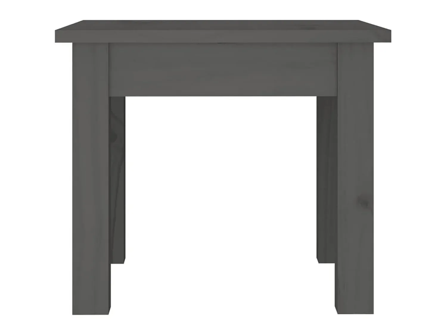 Mesa De Apoio| Mesa de centro 35x35x30 cm madeira de pinho maciça PT493758 Cinzento