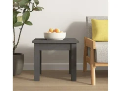 Mesa De Apoio| Mesa de centro 35x35x30 cm madeira de pinho maciça PT493758 Cinzento