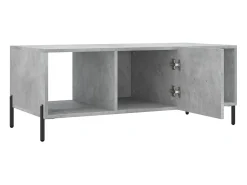 Mesa De Centro|vidaxl Mesa de centro 102x50x40 cm madeira processada cinza cimento Cinzento