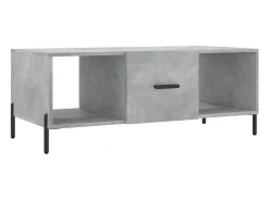 Mesa De Centro|vidaxl Mesa de centro 102x50x40 cm madeira processada cinza cimento Cinzento