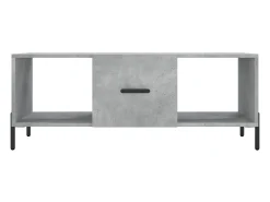 Mesa De Centro|vidaxl Mesa de centro 102x50x40 cm madeira processada cinza cimento Cinzento