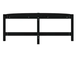 Mesa De Centro| Mesa de centro 118x63x45 cm madeira de pinho maciça PT185658 Preto