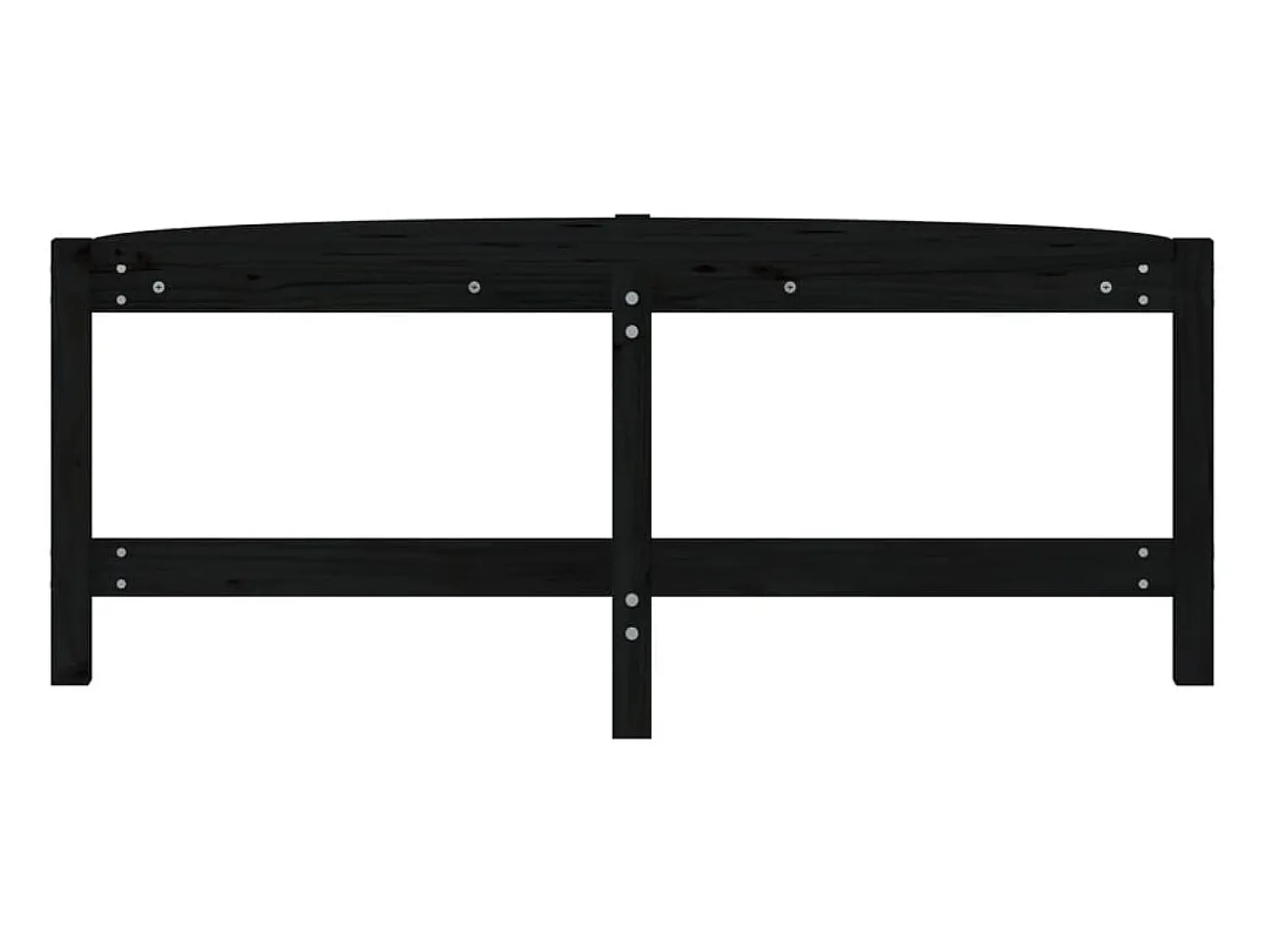 Mesa De Centro| Mesa de centro 118x63x45 cm madeira de pinho maciça PT185658 Preto
