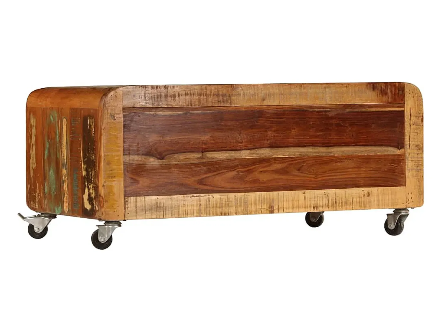 Mesa de centro 85x55x40 cm madeira recuperada maciça PT371904^ Mesa De Centro
