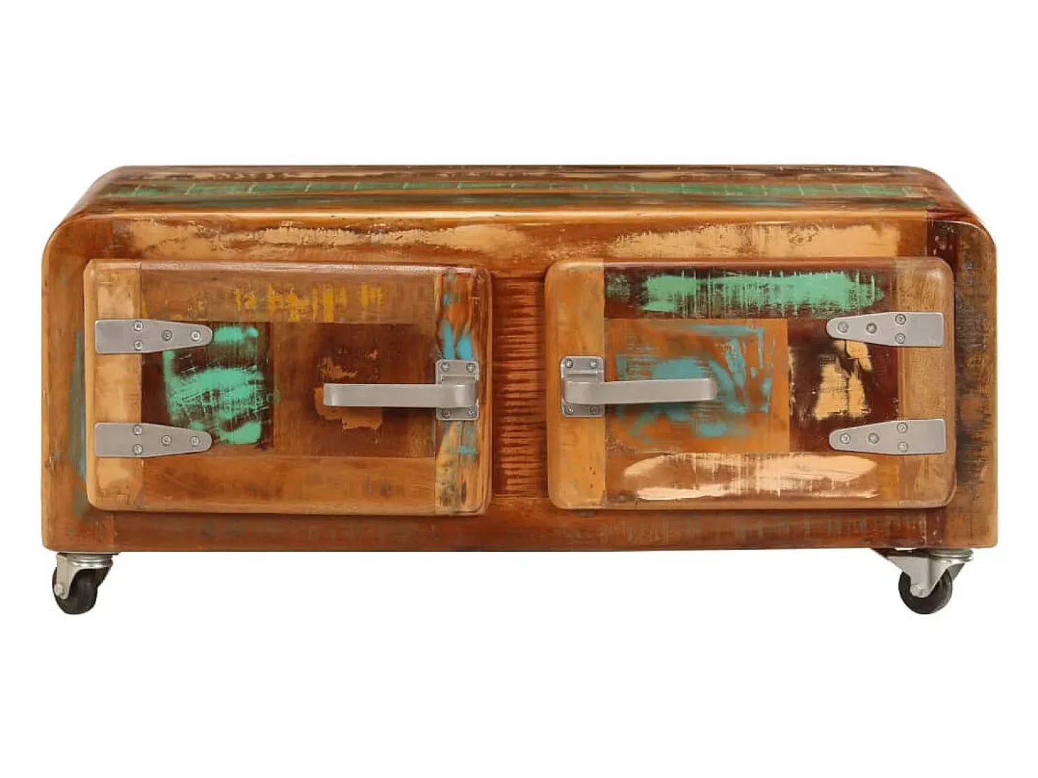 Mesa de centro 85x55x40 cm madeira recuperada maciça PT371904^ Mesa De Centro
