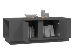 Mesa De Centro* Mesa de centro 110x50x40 cm madeira de pinho maciça PT660333 Cinzento