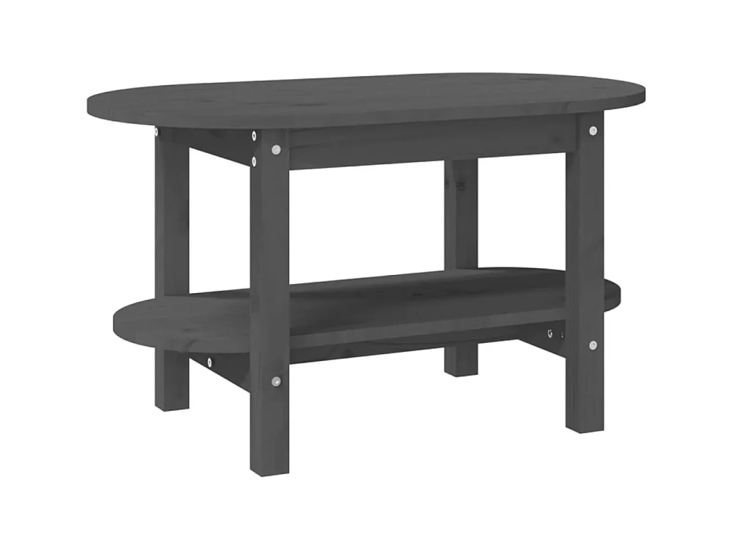 Mesa de centro 80x45x45 cm madeira de pinho maciça PT634720^ Mesa De Centro