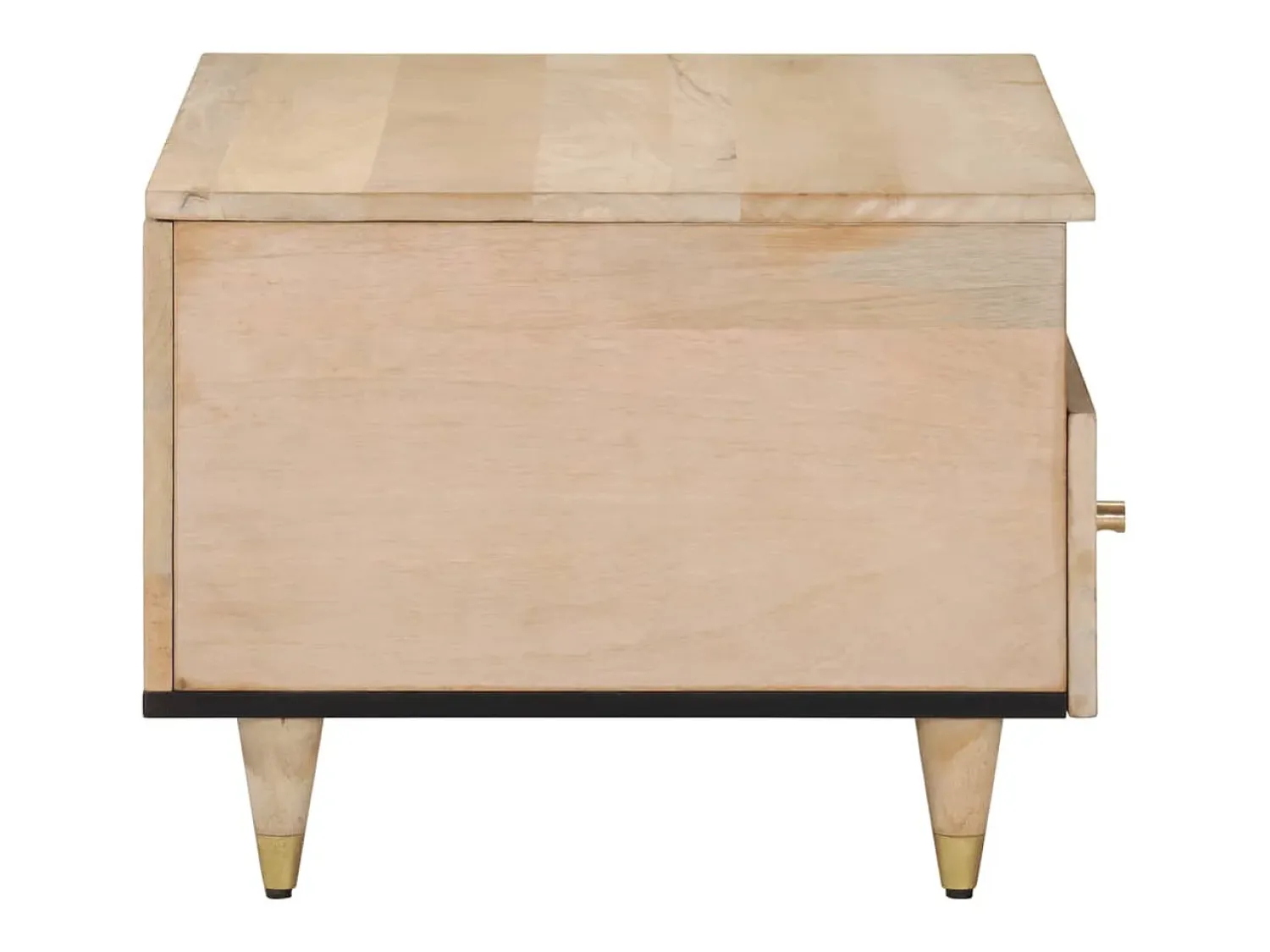 Mesa de centro 80x54x40 cm madeira de mangueira maciça PT403248^ Mesa De Centro
