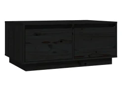 Mesa De Centro*vidaxl Mesa de centro 80x50x35 cm madeira de pinho maciça Preto