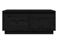 Mesa De Centro*vidaxl Mesa de centro 80x50x35 cm madeira de pinho maciça Preto
