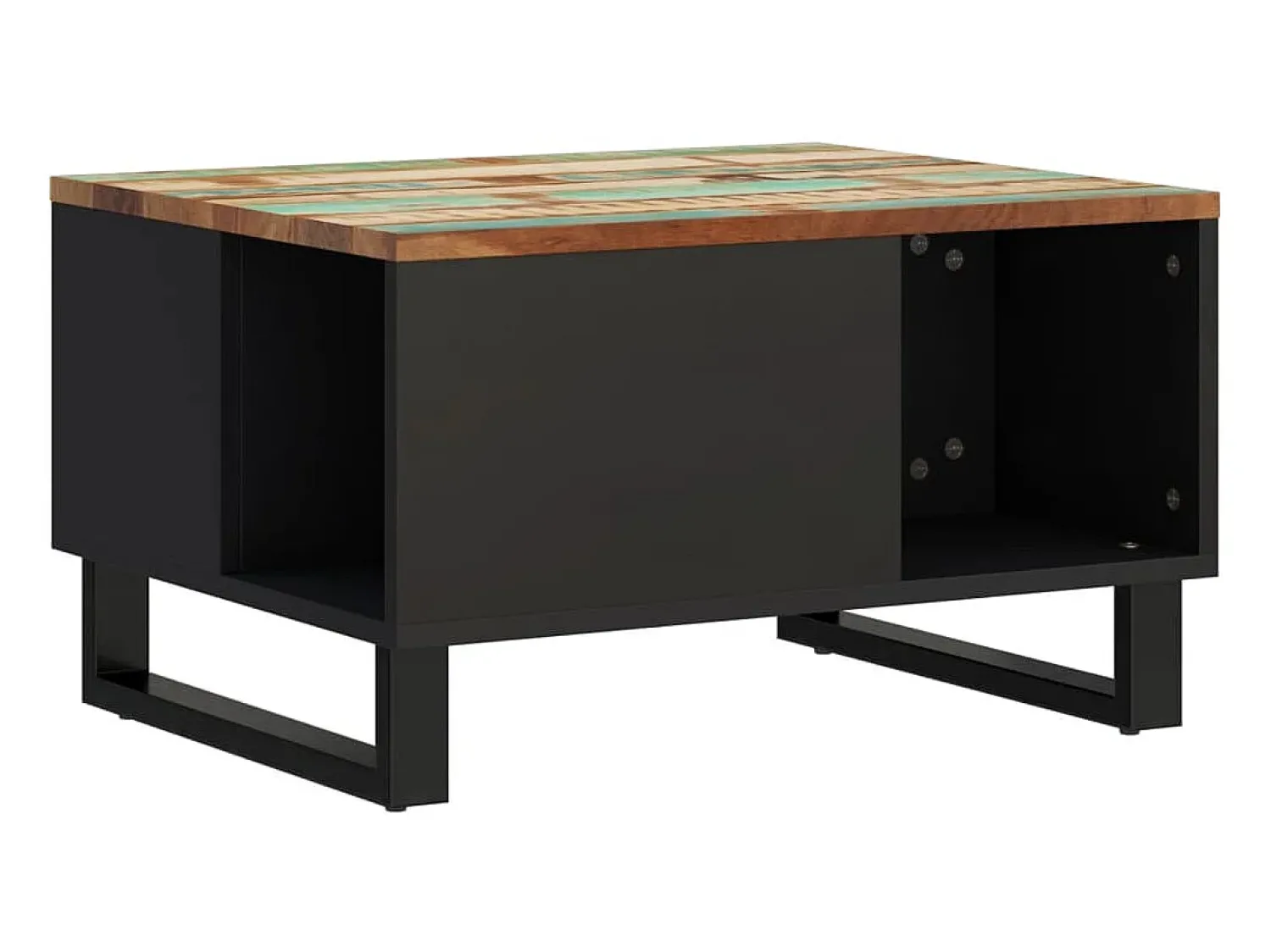 Mesa De Centro| Mesa de centro 60x50x35 cm madeira recuperada maciça PT392594 Multicor