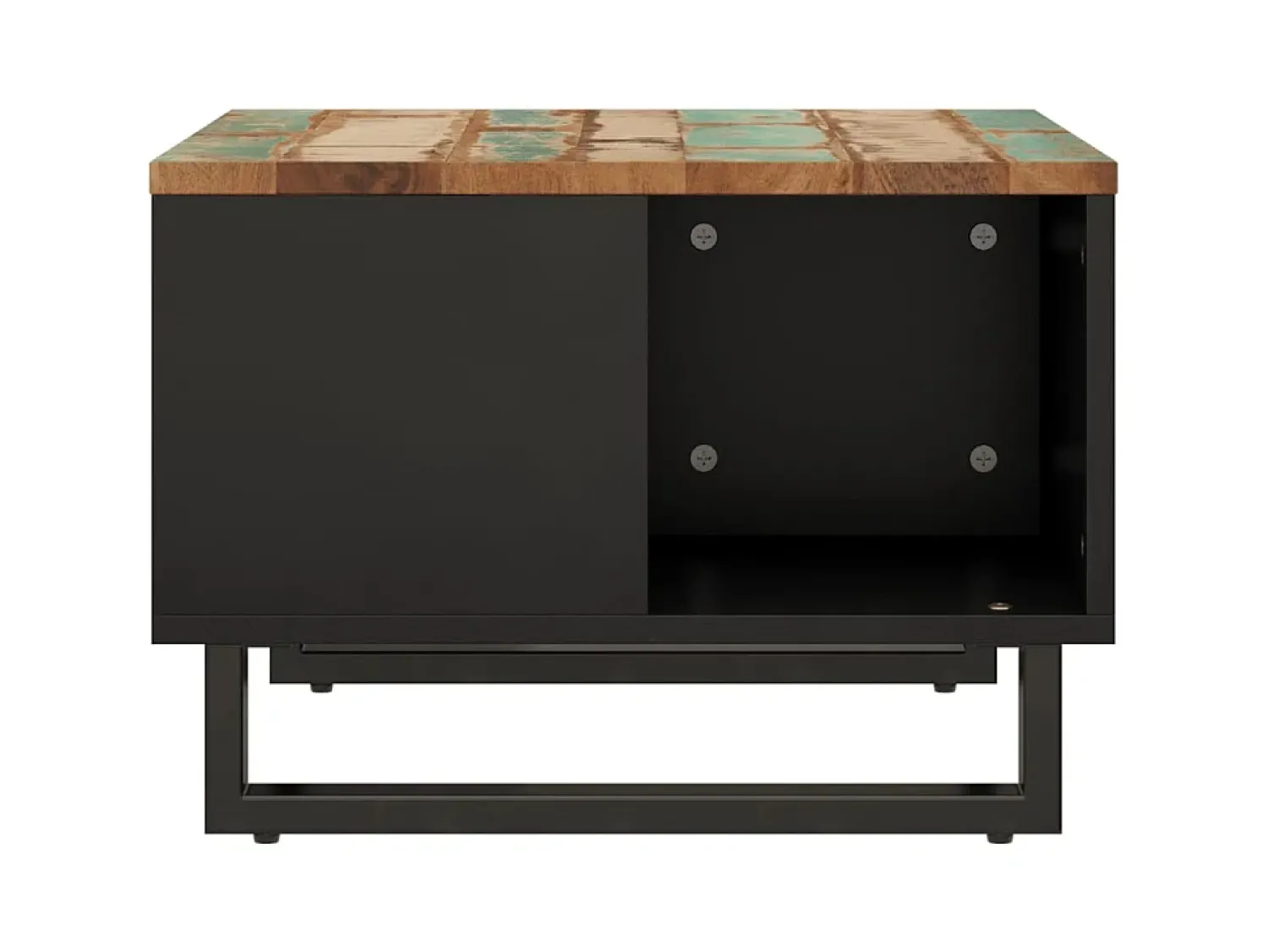 Mesa De Centro| Mesa de centro 60x50x35 cm madeira recuperada maciça PT392594 Multicor