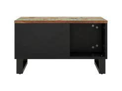 Mesa De Centro| Mesa de centro 60x50x35 cm madeira recuperada maciça PT392594 Multicor