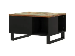 Mesa De Centro| Mesa de centro 60x50x35 cm madeira recuperada maciça PT392594 Multicor