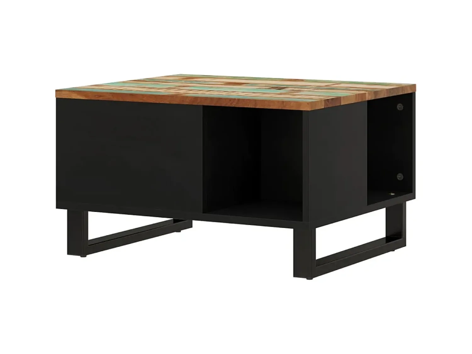 Mesa De Centro| Mesa de centro 60x50x35 cm madeira recuperada maciça PT392594 Multicor