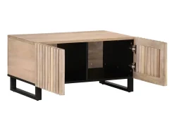 Mesa de centro 80x51x40 cm madeira de mangueira maciça PT508148^ Mesa De Centro