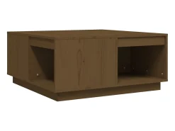 Online Mesa de centro 80x81x36,5 cm madeira pinho maciça mel PT275177 Castanho