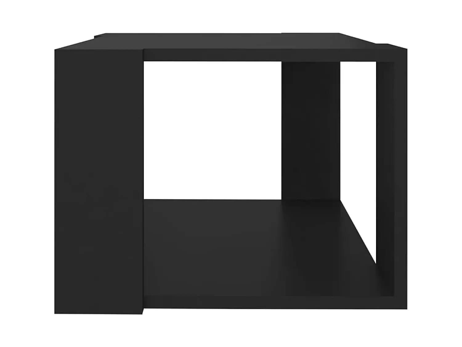 Mesa De Centro* Mesa de centro 40x40x30 cm madeira processada PT581337 Preto