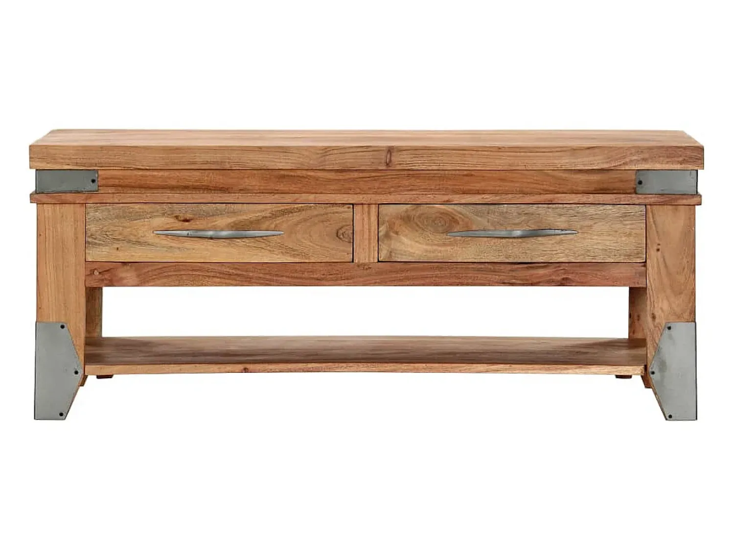 Mesa De Centro* Mesa de centro 110x52x45 cm madeira de acácia maciça PT203797 Castanho