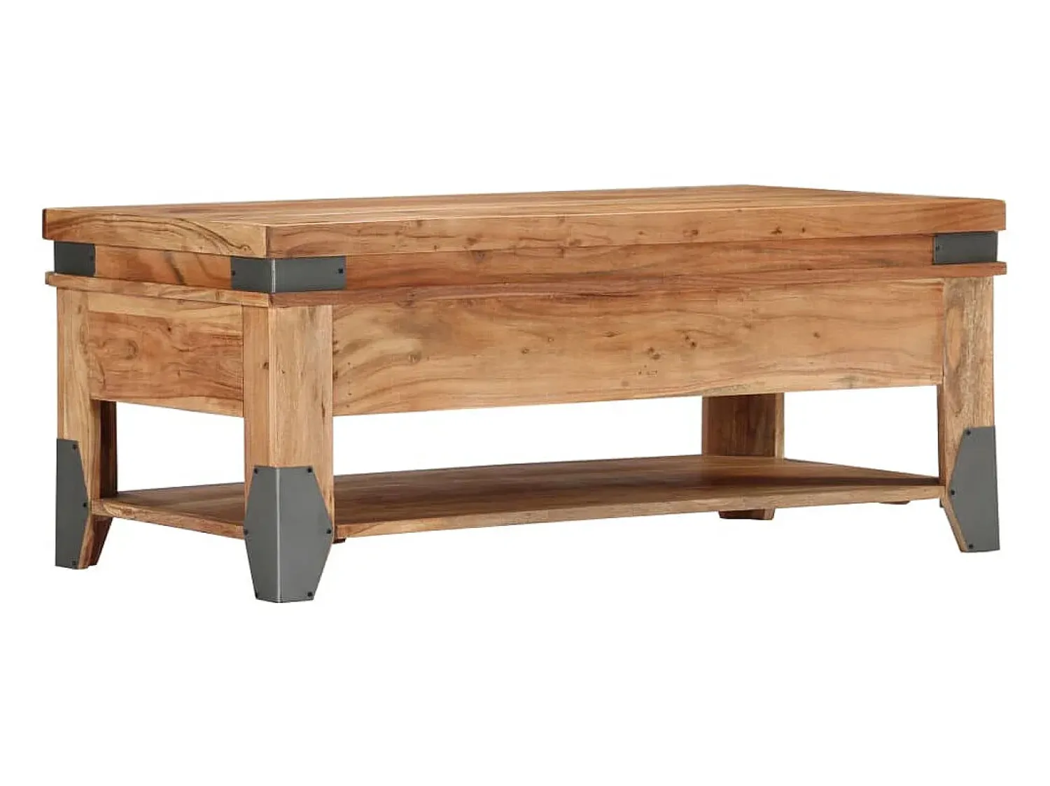 Mesa De Centro* Mesa de centro 110x52x45 cm madeira de acácia maciça PT203797 Castanho