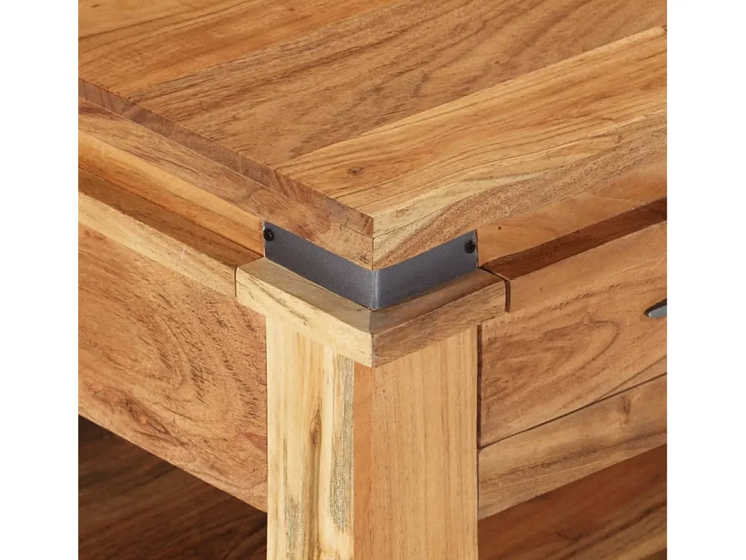 Mesa De Centro* Mesa de centro 110x52x45 cm madeira de acácia maciça PT203797 Castanho