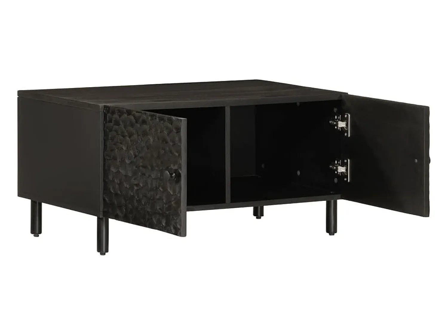 Mesa De Centro* Mesa de centro 80x50x40 cm madeira de mangueira maciça PT312017 Preto
