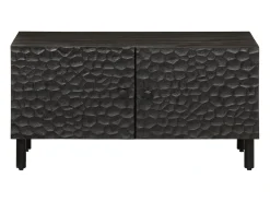 Mesa De Centro* Mesa de centro 80x50x40 cm madeira de mangueira maciça PT312017 Preto