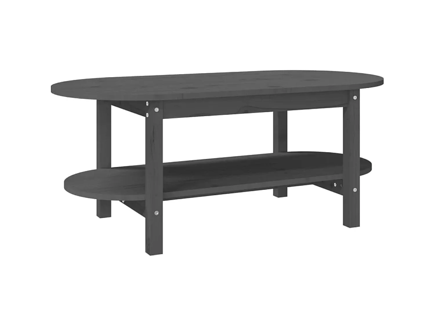 Sale Mesa de centro 110x55x45 cm madeira de pinho maciça PT644338 Cinzento