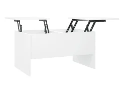 Mesa De Centro| Mesa de centro 80x50x42,5 cm madeira processada PT776813 Branco
