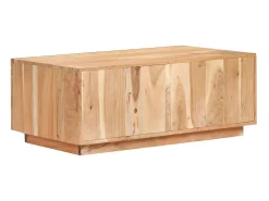 Mesa De Centro* Mesa de centro 90x50x35 cm madeira recuperada maciça PT671021 Castanho