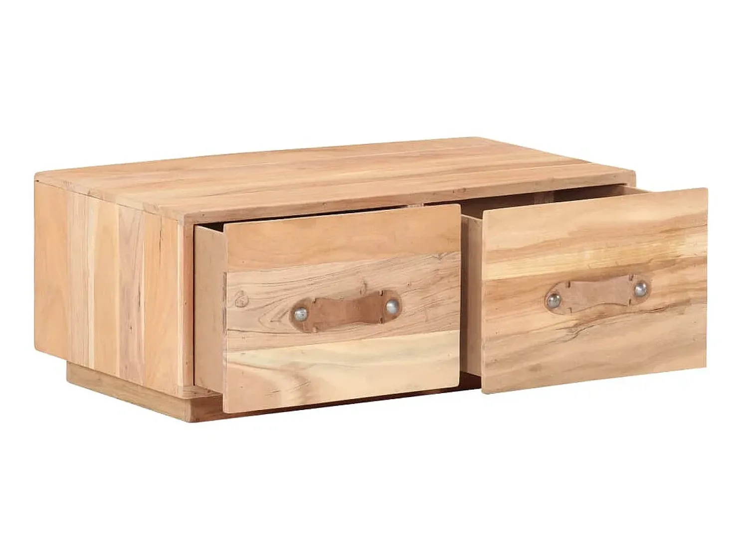 Mesa De Centro* Mesa de centro 90x50x35 cm madeira recuperada maciça PT671021 Castanho