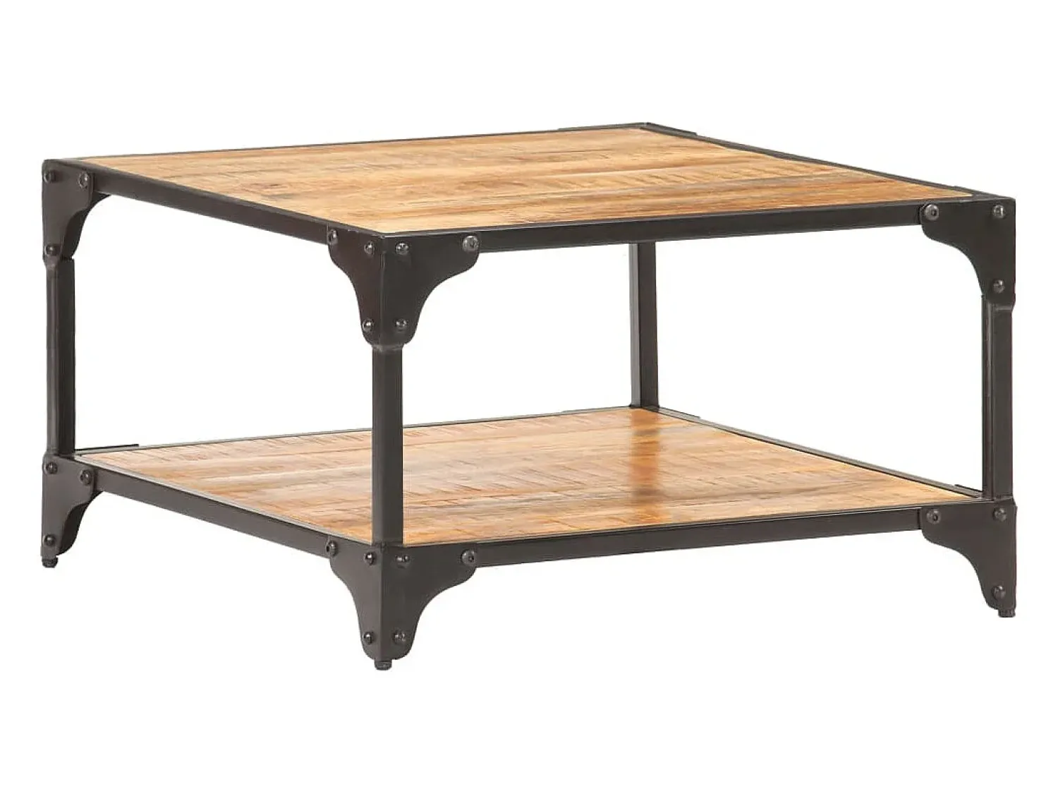 Hot vidaxl Mesa de centro 60x60x35 cm madeira de mangueira maciça Castanho