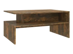Mesa de centro 90x60x42,5 cm madeira processada carvalho fumado PT804393^ Mesa De Centro