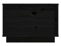 Outlet vidaxl Mesa de centro 40x50x35 cm madeira de pinho maciça Preto