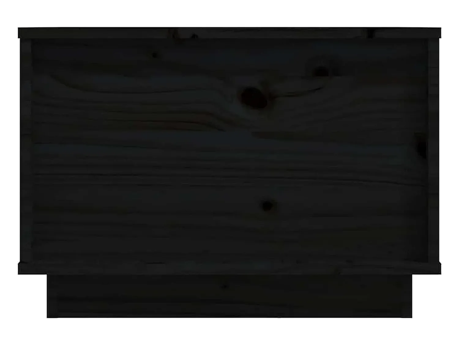 Outlet vidaxl Mesa de centro 40x50x35 cm madeira de pinho maciça Preto