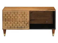 vidaxl Mesa de centro 80x50x40 cm madeira de mangueira maciça^ Mesa De Centro
