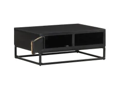 Mesa de centro 90x60x35 cm madeira de mangueira maciça PT124821^ Mesa De Centro