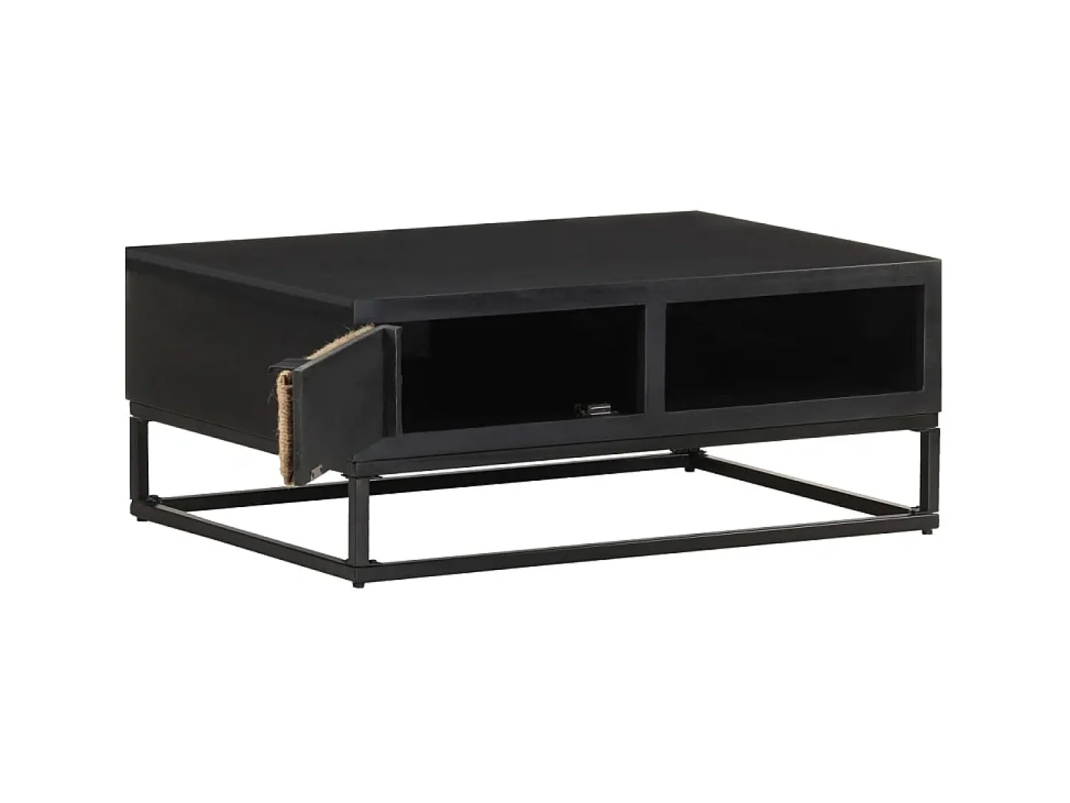 Mesa de centro 90x60x35 cm madeira de mangueira maciça PT124821^ Mesa De Centro