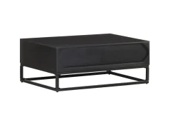 Mesa de centro 90x60x35 cm madeira de mangueira maciça PT124821^ Mesa De Centro